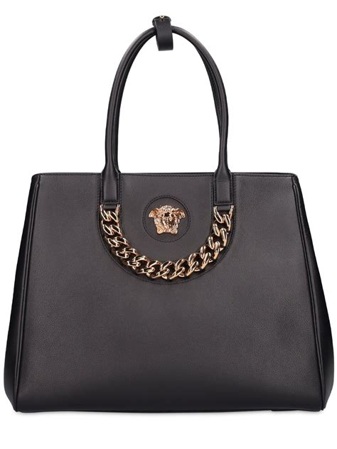 versace bag black medusa|Versace Medusa tote bag.